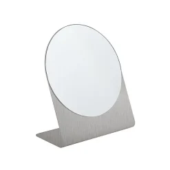 Miroir Simple|Spirella Miroir rond à poser Inox ALENA Brossé