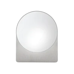Miroir Simple|Spirella Miroir rond à poser Inox ALENA Brossé