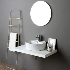 Miroir Grossissant|Kiamami Valentina Miroir Rond 70 Cm Moderne Sans Cadre