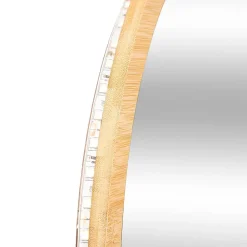 Miroir Simple|5Five Miroir rond à led 57cm Bambou -