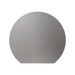 Bernstein Miroir rond éclairage LED capteur tactile anti-buée pour salle de bain, cadre aluminium et verre 4mm - BOVA 2.0 - 120cm