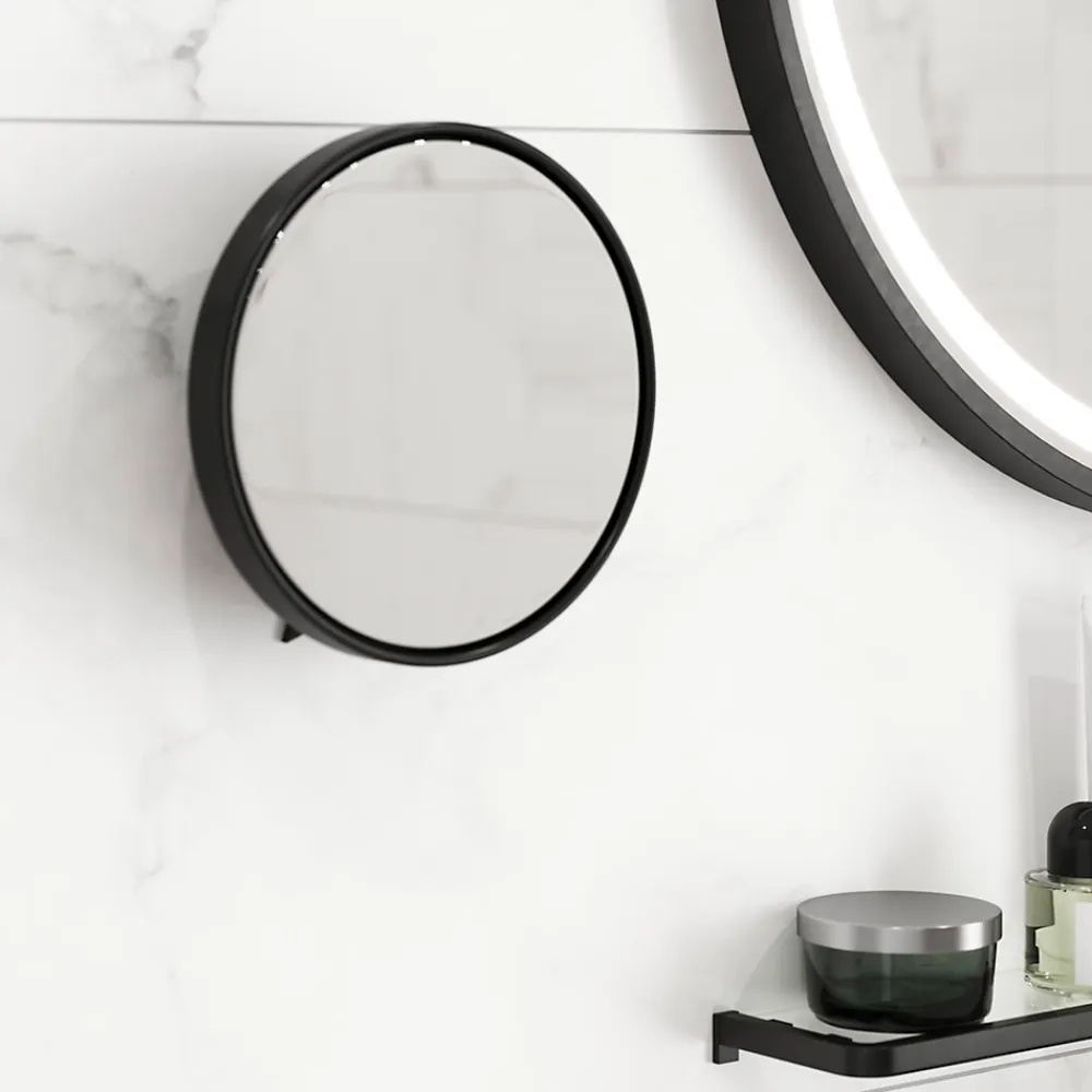 Miroir Grossissant|GoodHome Miroir rond grossissant x2 Elland Ø 20 cm