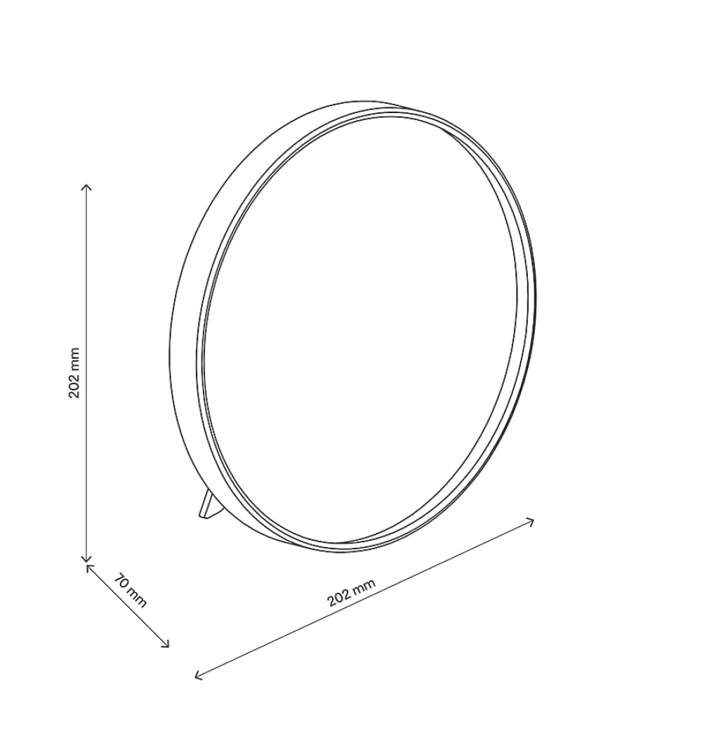 Miroir Grossissant|GoodHome Miroir rond grossissant x2 Elland Ø 20 cm