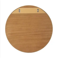 Miroir Simple|Mob-In Miroir rond VALI en chêne naturel, 80 cm