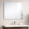 Kiamami Valentina Miroir Réversible À Ras De 80 Cm De Largeur Et 70 Cm De Hauteur Pour Salle De Bain.