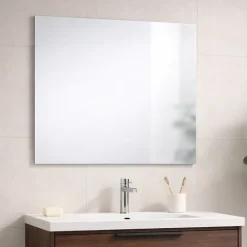 Kiamami Valentina Miroir Réversible À Ras De 80 Cm De Largeur Et 70 Cm De Hauteur Pour Salle De Bain.