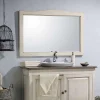 Byca Miroir salle de bain - 140 cm en Acacia blanc vieilli - Garriguo