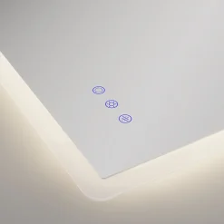 Saniverre Miroir salle de bain BOLEO 80 x 120 cm LED lumineux 2100 lms anti-buée + réglage intensité & couleur -