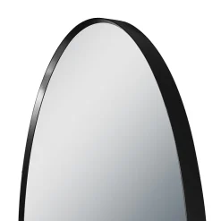 Miroir Simple|Aurlane Miroir salle de bain circulaire 60cm de diametre - finition noir mat - RING DARK 60