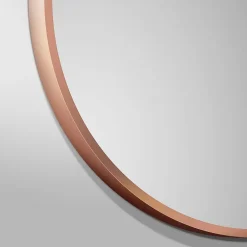 Aurlane Miroir salle de bain circulaire - Diamètre 60cm - Finition cuivre