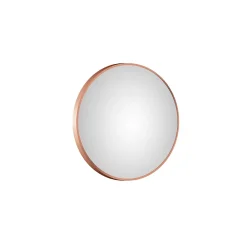 Aurlane Miroir salle de bain circulaire - Diamètre 60cm - Finition cuivre