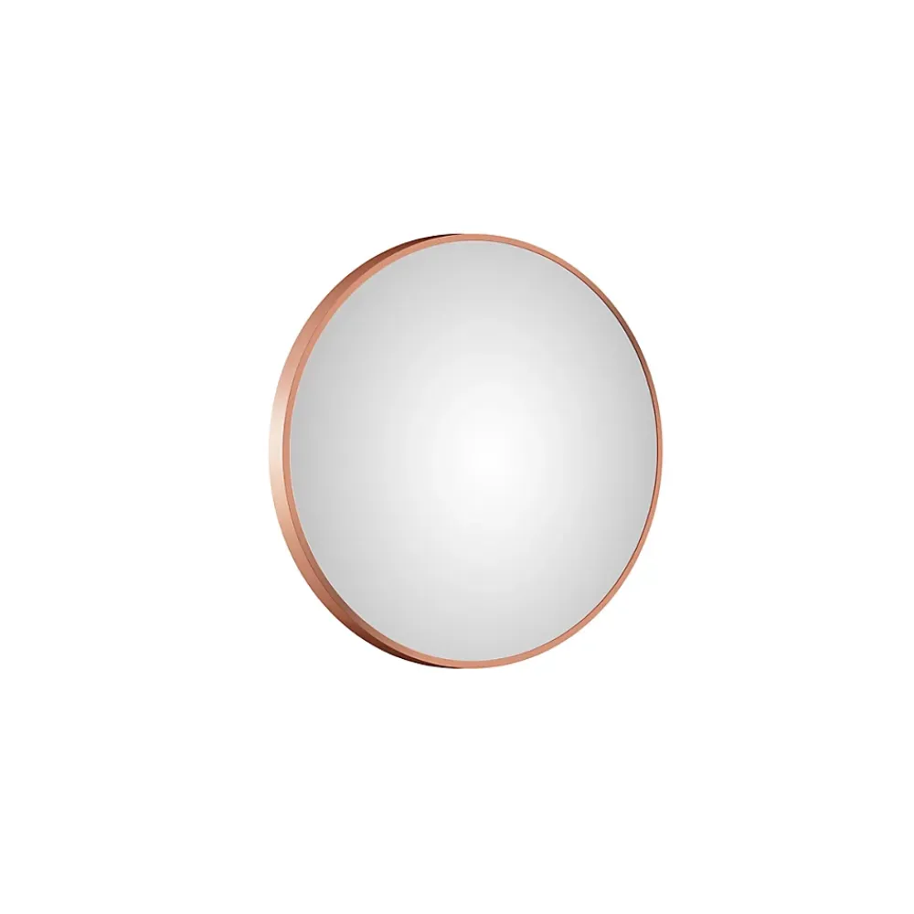 Aurlane Miroir salle de bain circulaire - Diamètre 60cm - Finition cuivre