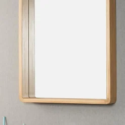 Wanda Collection Miroir salle de bain en teck Samba 140 x 65 cm