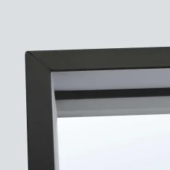 Ledimex Miroir Salle de Bain LED Réglable 80x120cm - Noir Mat - Anti-Buée & Détecteur de Mouvement - ABILITY