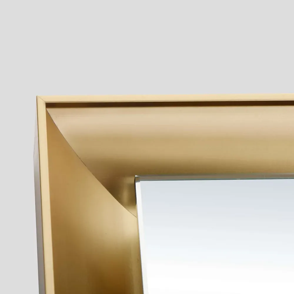 Ledimex Miroir Salle de Bain LED Réglable 120x80cm - Or Brossé - Commandes Tactiles & Anti-Buée - CALIFORNIA