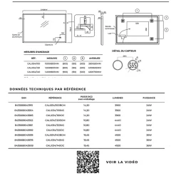 Ledimex Miroir Salle de Bain LED Réglable 120x80cm - Or Brossé - Commandes Tactiles & Anti-Buée - CALIFORNIA