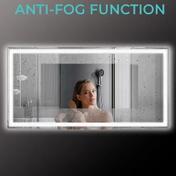 Miroir Lumineux|Lomazoo Miroir salle de bain Memphis avec LED 120 x 60 cm