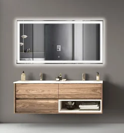 Miroir Lumineux|Lomazoo Miroir salle de bain Memphis avec LED 120 x 60 cm