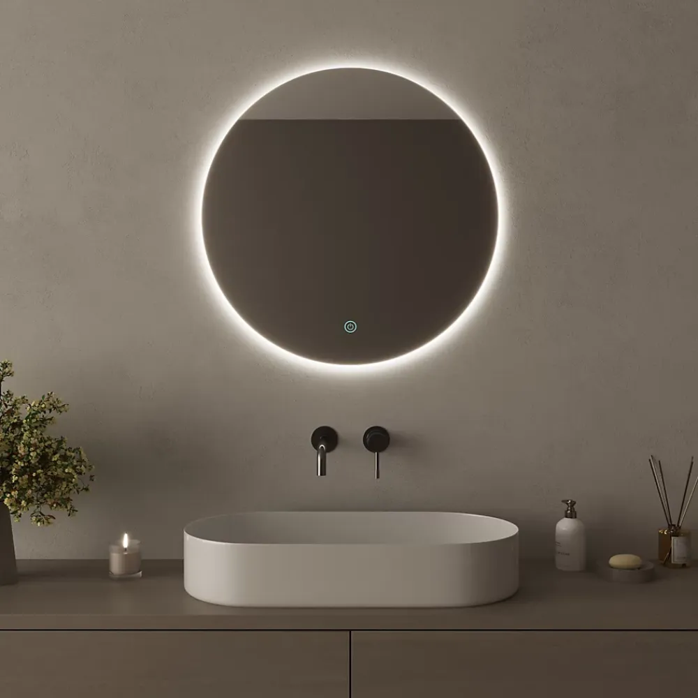 Lomazoo Miroir salle de bain Essentials avec LED 60 cm rond