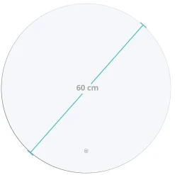 Lomazoo Miroir salle de bain Essentials avec LED 60 cm rond