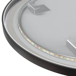 Lomazoo Miroir salle de bain Frankfurt avec LED 40x70 cm ovale noir