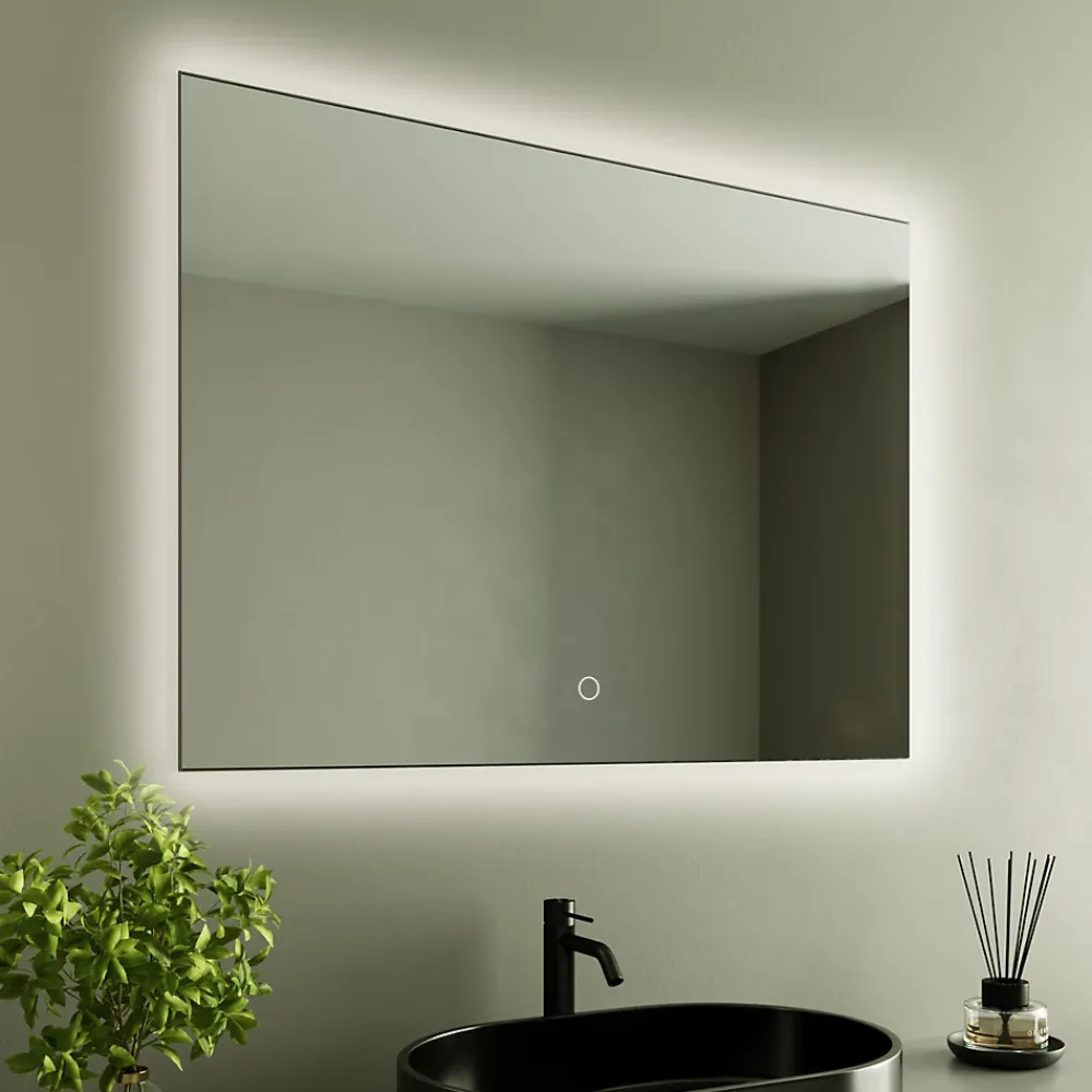 Miroir Lumineux|Lomazoo Miroir salle de bain Bryce avec LED 60 x 80 cm