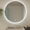 Miroir Lumineux|Lomazoo Miroir salle de bain Atlanta avec LED 70 cm rond