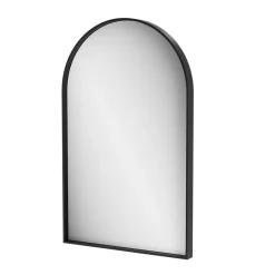 GoodHome Miroir salle de bains arche 50x80 cm, noir, Tisa