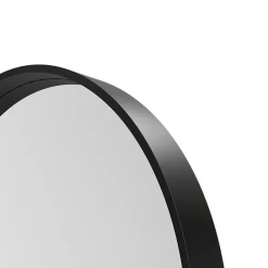 GoodHome Miroir salle de bains arche 50x80 cm, noir, Tisa