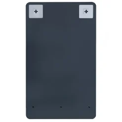 Homesight Miroir salle de bains avec tablette noire 40x70 cm, Sorrento