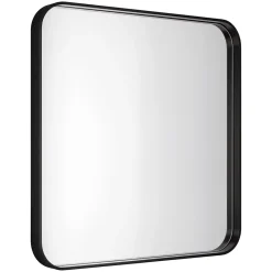 GoodHome Miroir salle de bains carré 60x60 cm Tisa noir