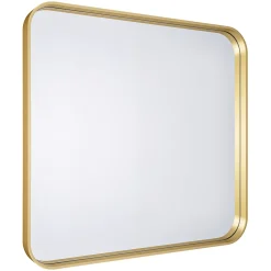 GoodHome Miroir salle de bains carré 60x60 cm Tisa doré