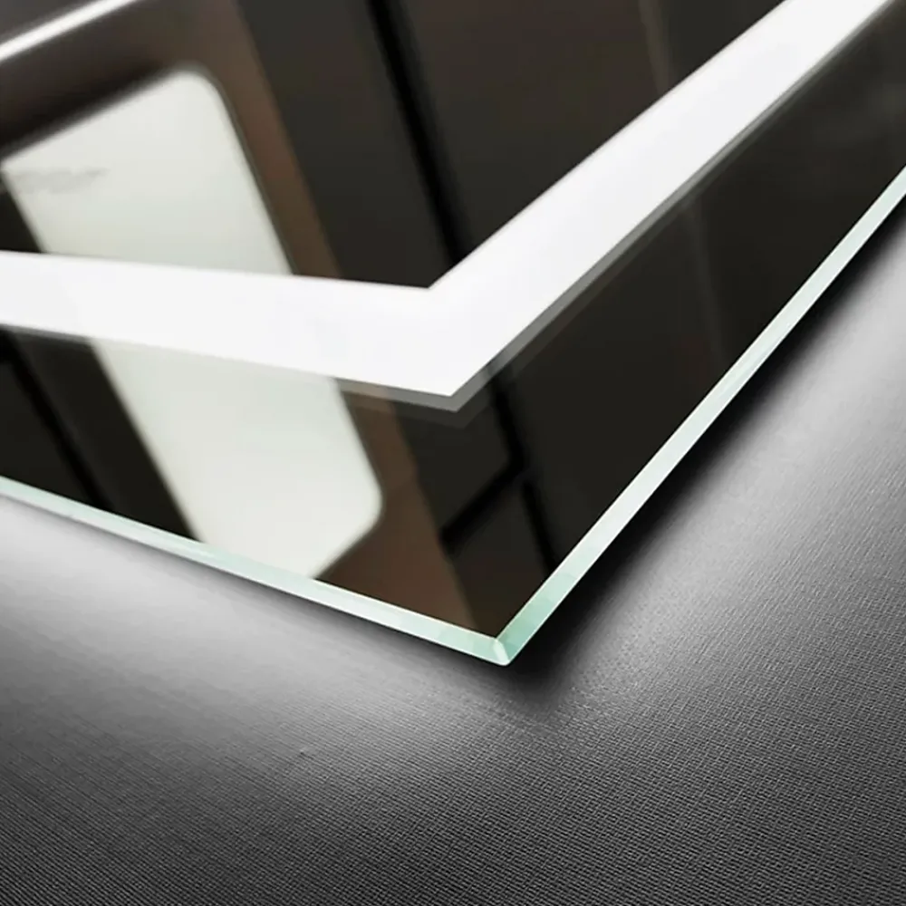 Ledimex Miroir Salle de Bains Lumineux FRANCIA avec Eclairage Frontal et Rétro-Eclairé 90x80