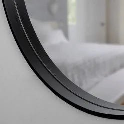 Miroir Simple|GoodHome Miroir salle de bains oblong 40x80 cm Tisa noir