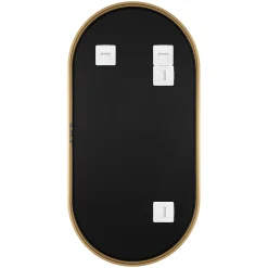 Miroir Simple|GoodHome Miroir salle de bains oblong 40x80 cm Tisa doré