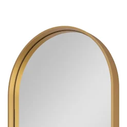 Miroir Simple|GoodHome Miroir salle de bains oblong 40x80 cm Tisa doré