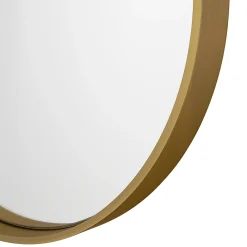Miroir Simple|GoodHome Miroir salle de bains oblong 40x80 cm Tisa doré