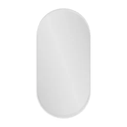 GoodHome Miroir salle de bains oblong 40x80 cm, blanc, Tisa