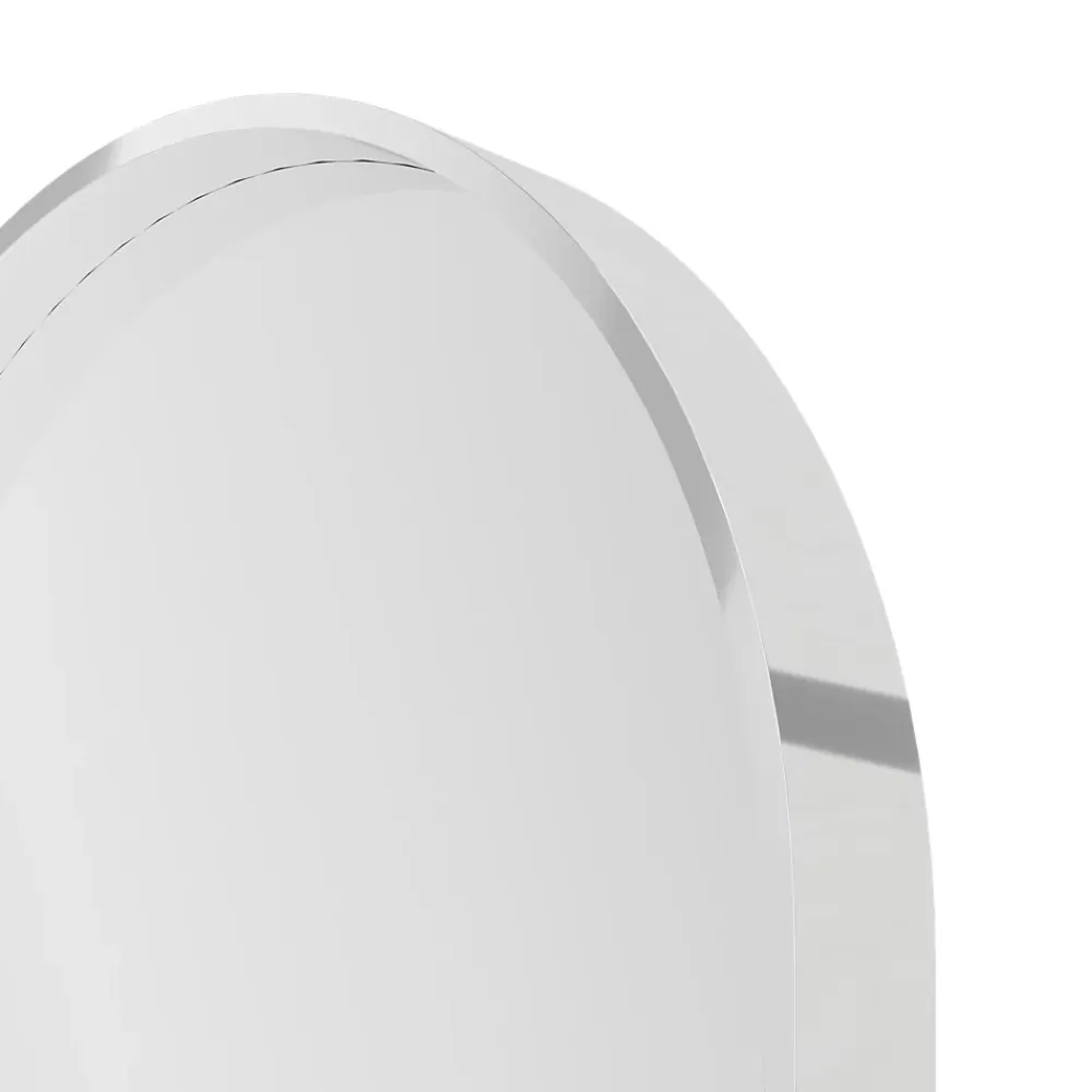 GoodHome Miroir salle de bains oblong 40x80 cm, blanc, Tisa