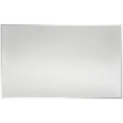 Miroir Simple| Miroir salle de bains rectangulaire 100X60 cm Wapta argent