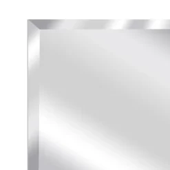 Miroir Simple| Miroir salle de bains rectangulaire 100X60 cm Wapta argent