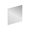 Miroir Simple|GoodHome Miroir salle de bains rectangulaire 80 x 90 cm argent, Imandra