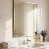 Miroir salle de bains rectangulaire 50X60 cm Wapta argent