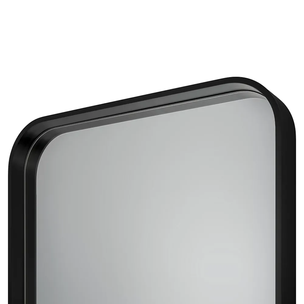 GoodHome Miroir salle de bains rectangulaire 40x60 cm Tisa noir