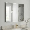 Miroir salle de bains rectangulaire 70X60 cm Wapta argent