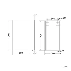 GoodHome Miroir salle de bains rectangulaire 50 x 90 cm argent, Imandra