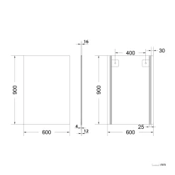 Miroir Simple|GoodHome Miroir salle de bains rectangulaire 60 x 90 cm argent, Imandra