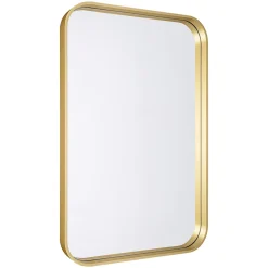GoodHome Miroir salle de bains rectangulaire 40x60 cm Tisa doré