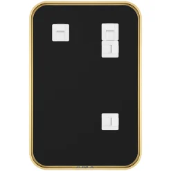 GoodHome Miroir salle de bains rectangulaire 40x60 cm Tisa doré