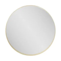 GoodHome Miroir salle de bains rond Ø100 cm, doré, Tisa